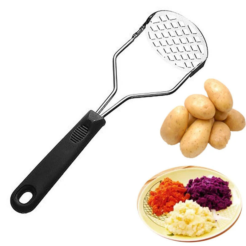 π₯ Stainless Steel Potato Masher & Vegetable Ricer β Manual Fruit, Banana & Egg Crusher Tool