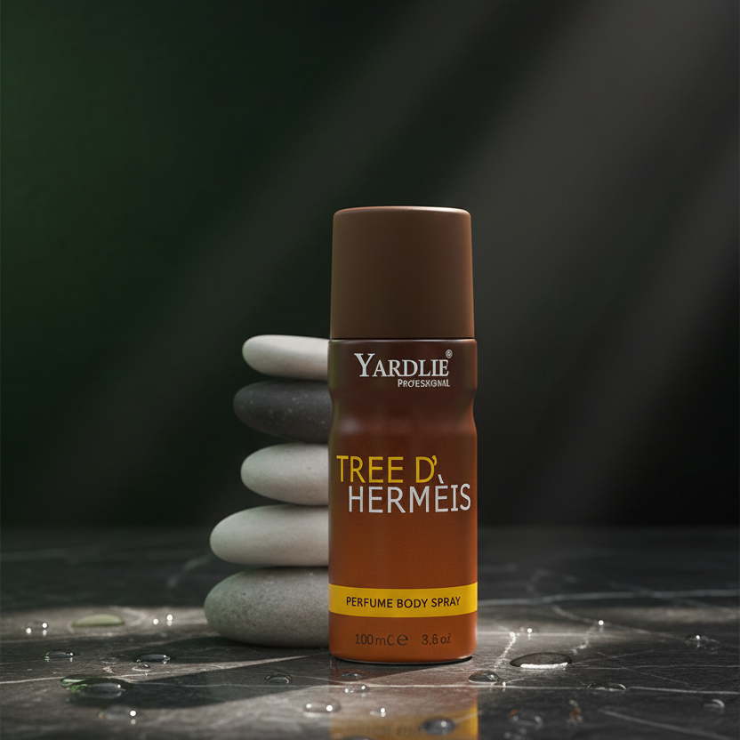 🌿 Yardlie Professional TREE D' HERMEIS Body Spray for Men – Earthy & Woody Long Lasting Deodorant (150ml)