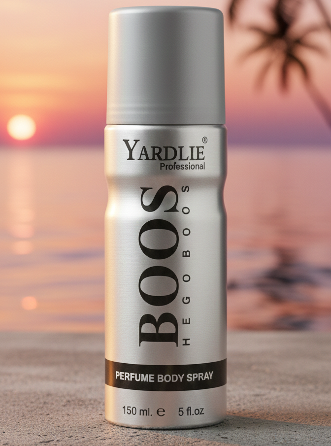 Yardlie Professional BOSS HEGOBOOS Body Spray for Men – Long Lasting Masculine Deodorant 150ml
