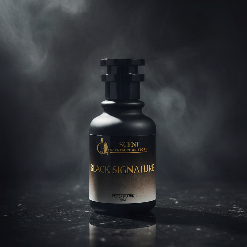 Scentia Your Story Black Signature Perfume – Everglow Edition | Luxury Long-Lasting Fragrance for Men & Women (50ml)