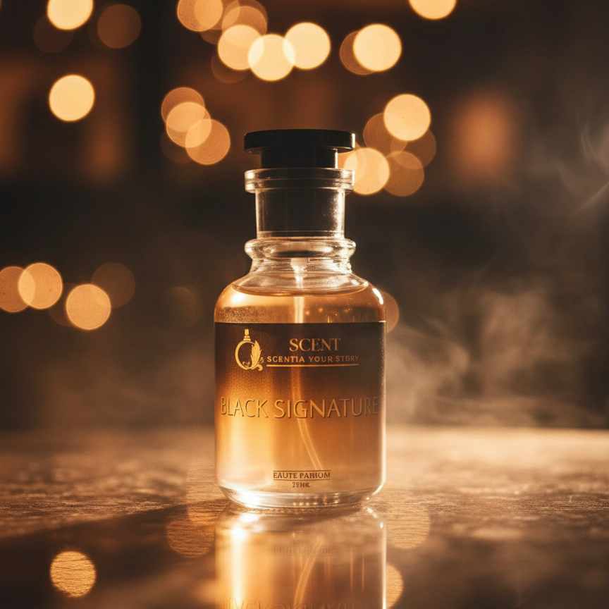 Scentia Your Story Black Signature Perfume – Everglow Edition | Luxury Long-Lasting Fragrance for Men & Women (50ml)