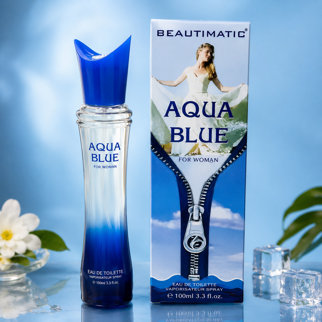 Aqua Blue Perfume for Women – Long Lasting Fresh Fragrance 50ml